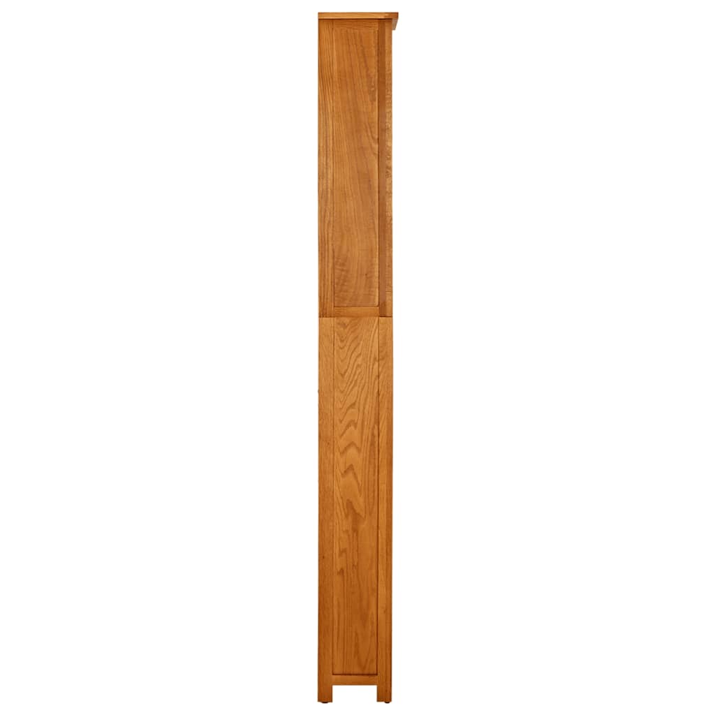 vidaXL Bibliotecă cu 7 rafturi, 60x22x200 cm, lemn masiv de stejar