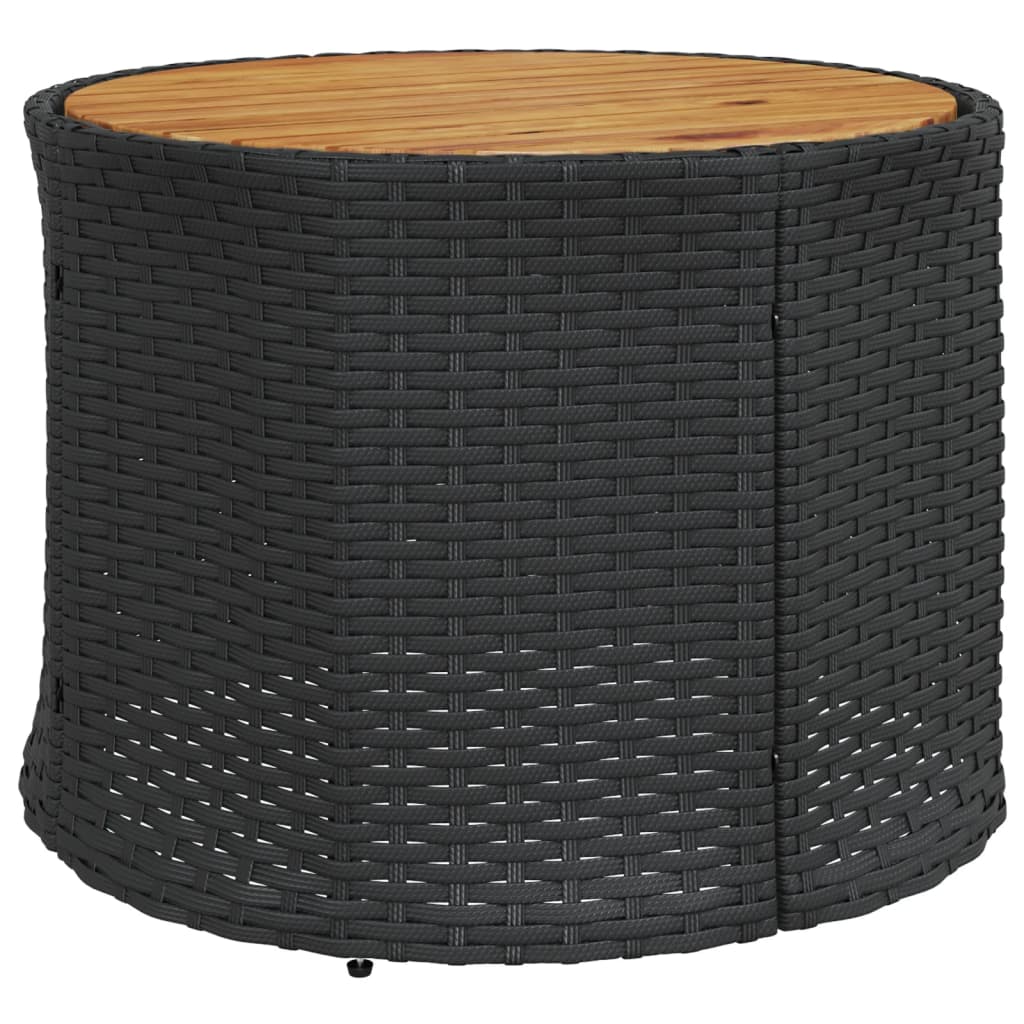 vidaXL Canapea de grădină cu perne, semi-rotundă, negru, poliratan vidaXL Canapea de grădină cu perne, semi-rotundă, negru, poliratan