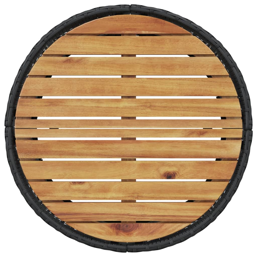 vidaXL Canapea de grădină cu perne, semi-rotundă, negru, poliratan vidaXL Canapea de grădină cu perne, semi-rotundă, negru, poliratan