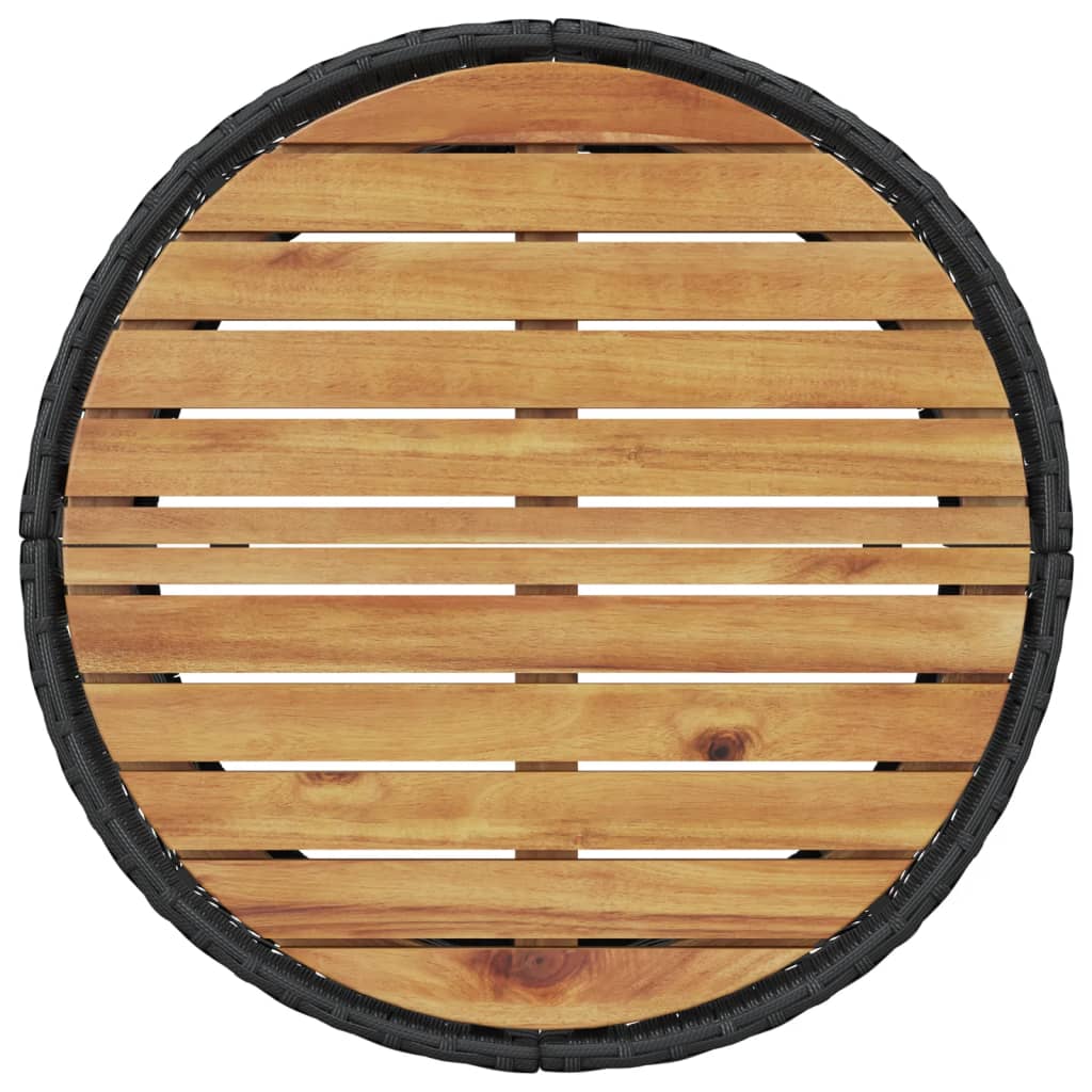 vidaXL Canapea de grădină cu perne, semi-rotundă, negru, poliratan vidaXL Canapea de grădină cu perne, semi-rotundă, negru, poliratan