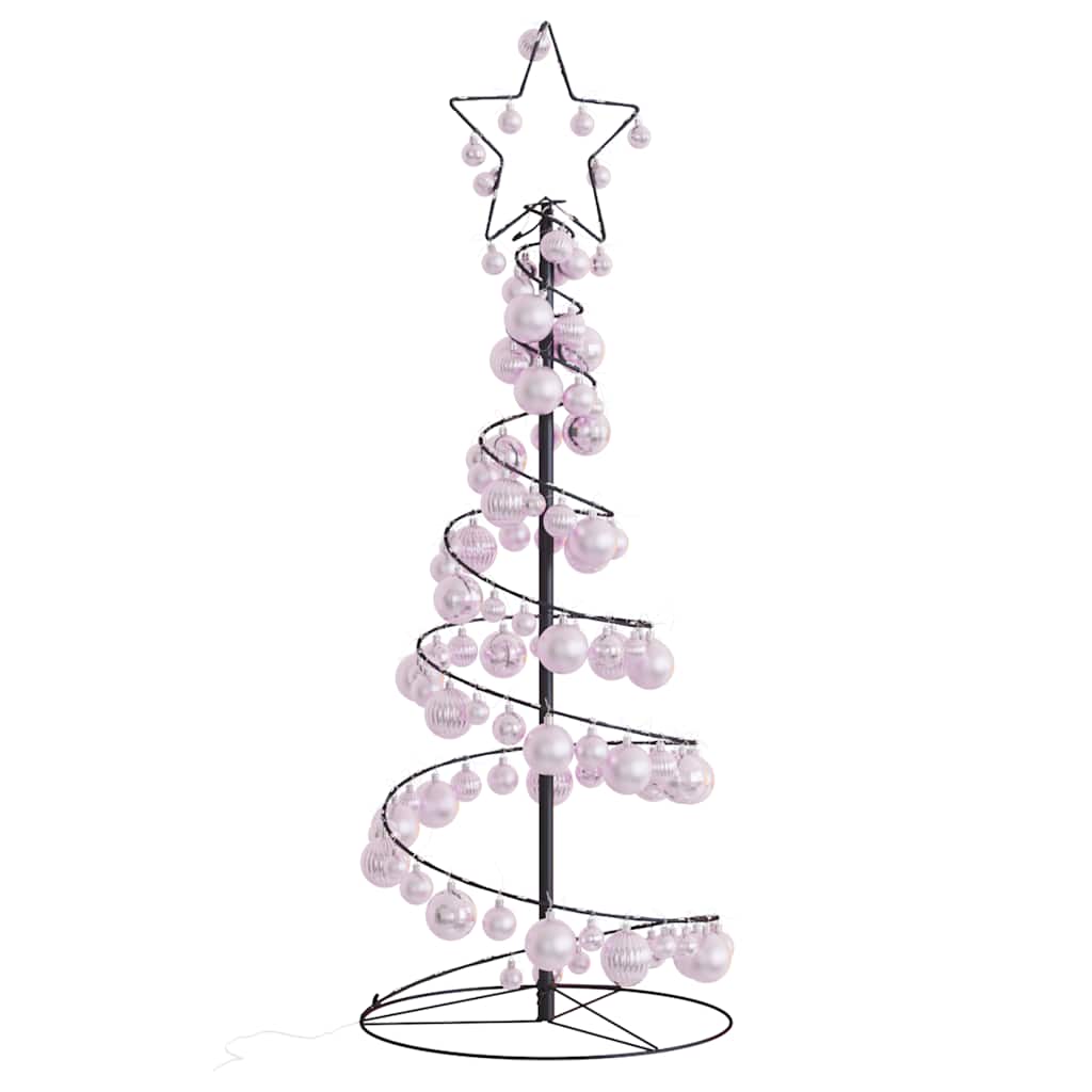 vidaXL Pom de Crăciun cu LED-uri 80 LED-uri alb cald 120 cm