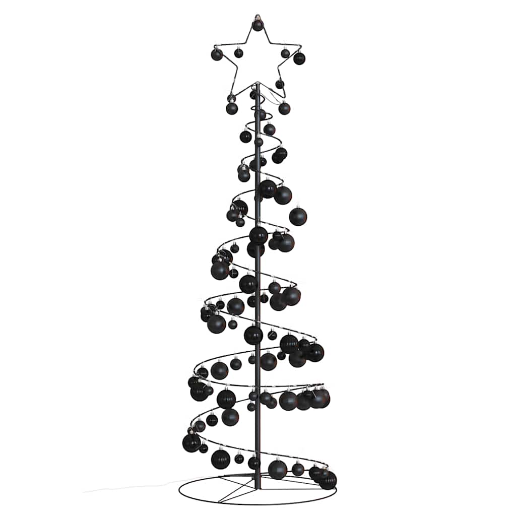 vidaXL Pom de Crăciun cu LED-uri 100 LED-uri alb cald 150 cm