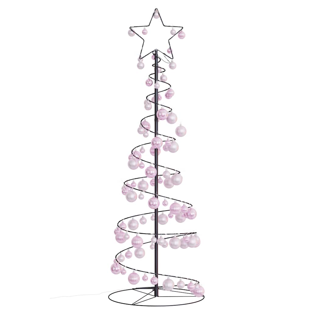 vidaXL Pom de Crăciun cu LED-uri 100 LED-uri alb cald 150 cm