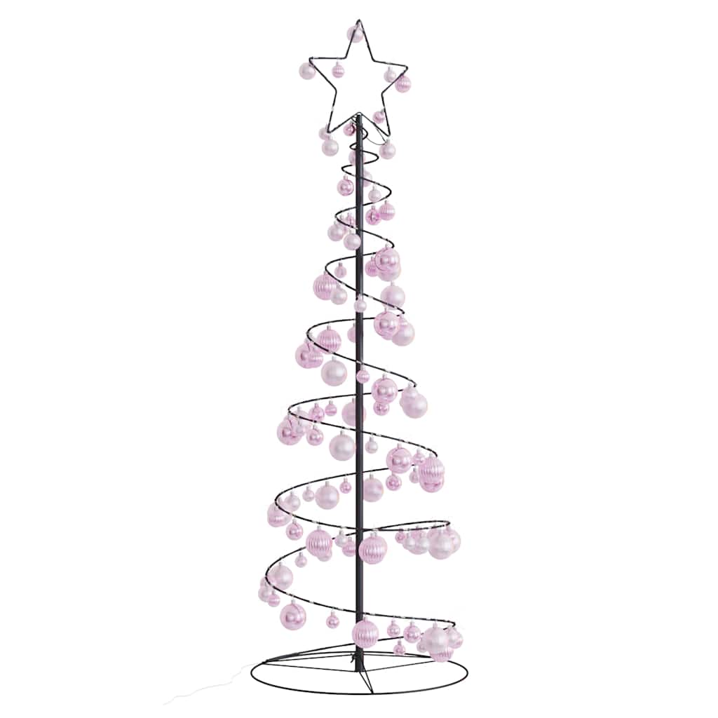 vidaXL Pom de Crăciun cu LED-uri 100 LED-uri alb cald 150 cm