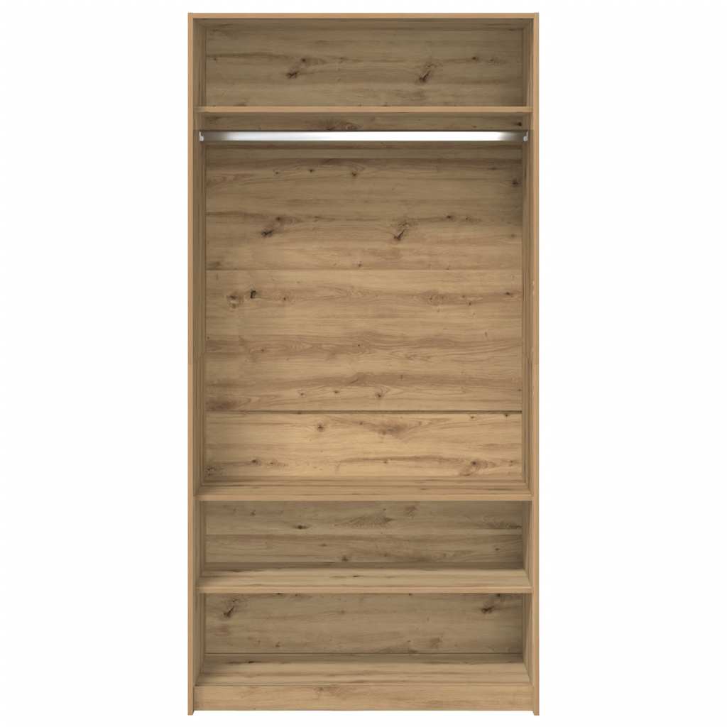 vidaXL Șifonier, Stejar artizanal, 100x50x200 cm, lemn prelucrat