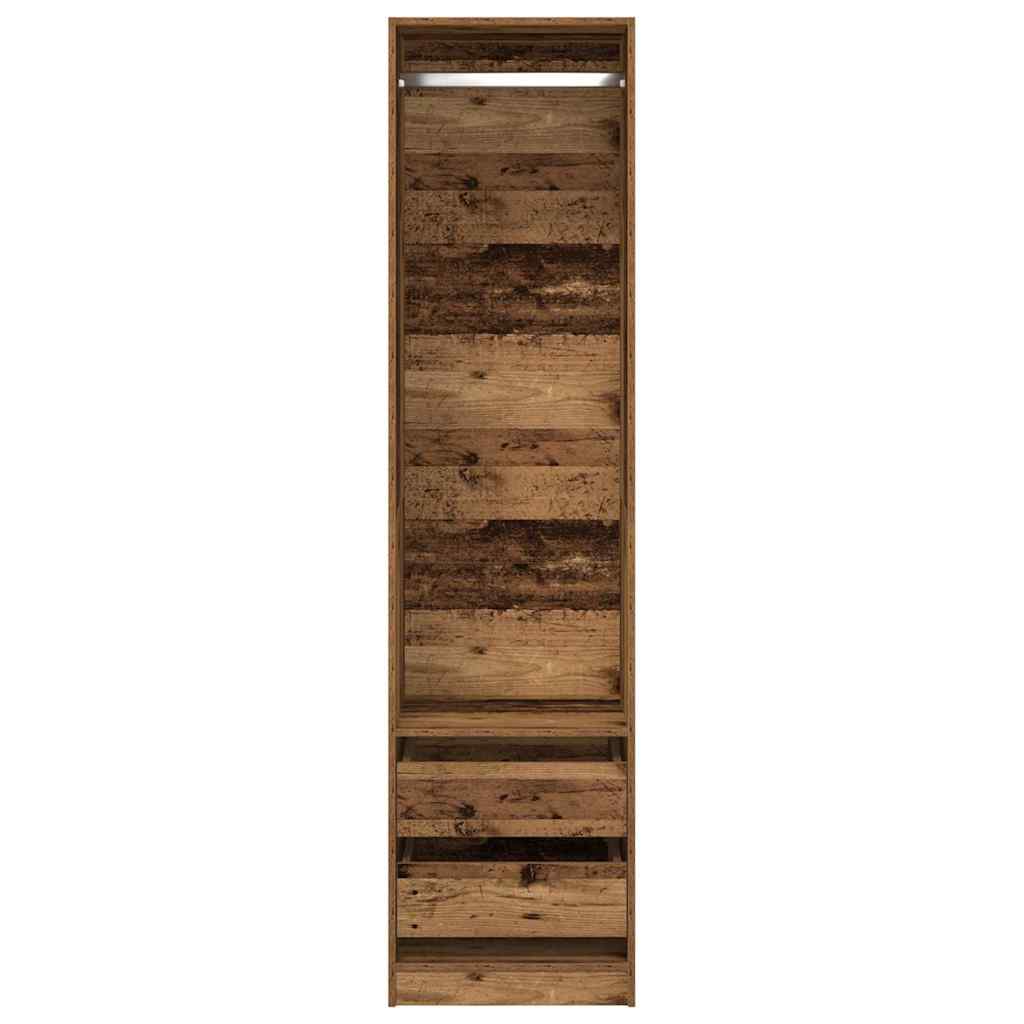 vidaXL Șifonier, lemn vechi, 50x50x200 cm, lemn prelucrat