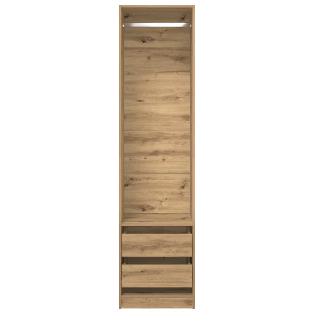 vidaXL Șifonier, stejar artizanal, 50x50x200 cm, lemn prelucrat