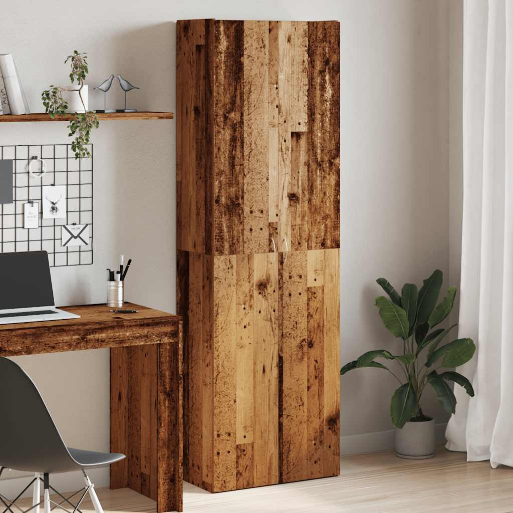 vidaXL Dulap înalt, lemn vechi, 60x32x190 cm, lemn prelucrat vidaXL Dulap înalt, lemn vechi, 60x32x190 cm, lemn prelucrat
