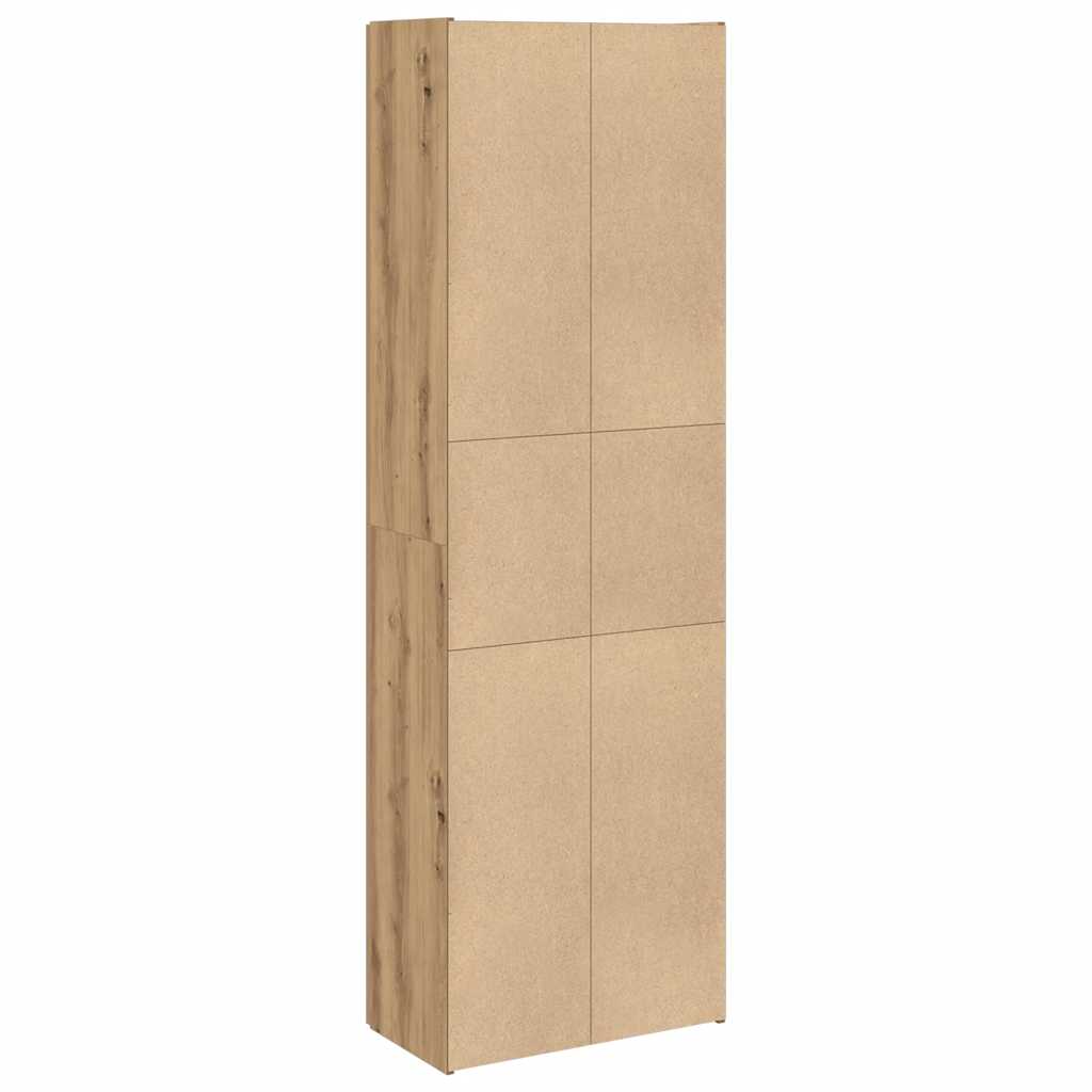 vidaXL Dulap înalt, stejar artizanal, 60x32x190 cm, lemn prelucrat vidaXL Dulap înalt, stejar artizanal, 60x32x190 cm, lemn prelucrat