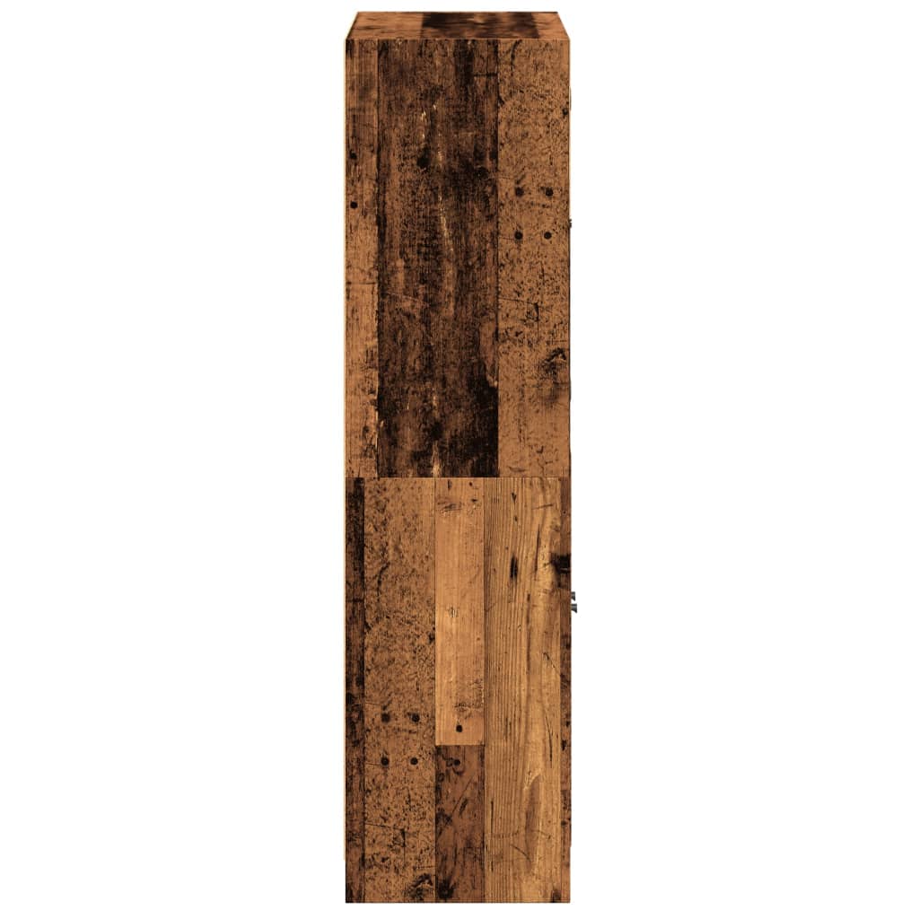 vidaXL Dulap înalt cu uși, lemn vechi, 68x37x142 cm, lemn prelucrat vidaXL Dulap înalt cu uși, lemn vechi, 68x37x142 cm, lemn prelucrat