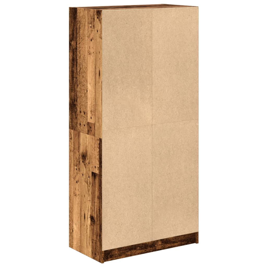 vidaXL Dulap înalt cu uși, lemn vechi, 68x37x142 cm, lemn prelucrat vidaXL Dulap înalt cu uși, lemn vechi, 68x37x142 cm, lemn prelucrat