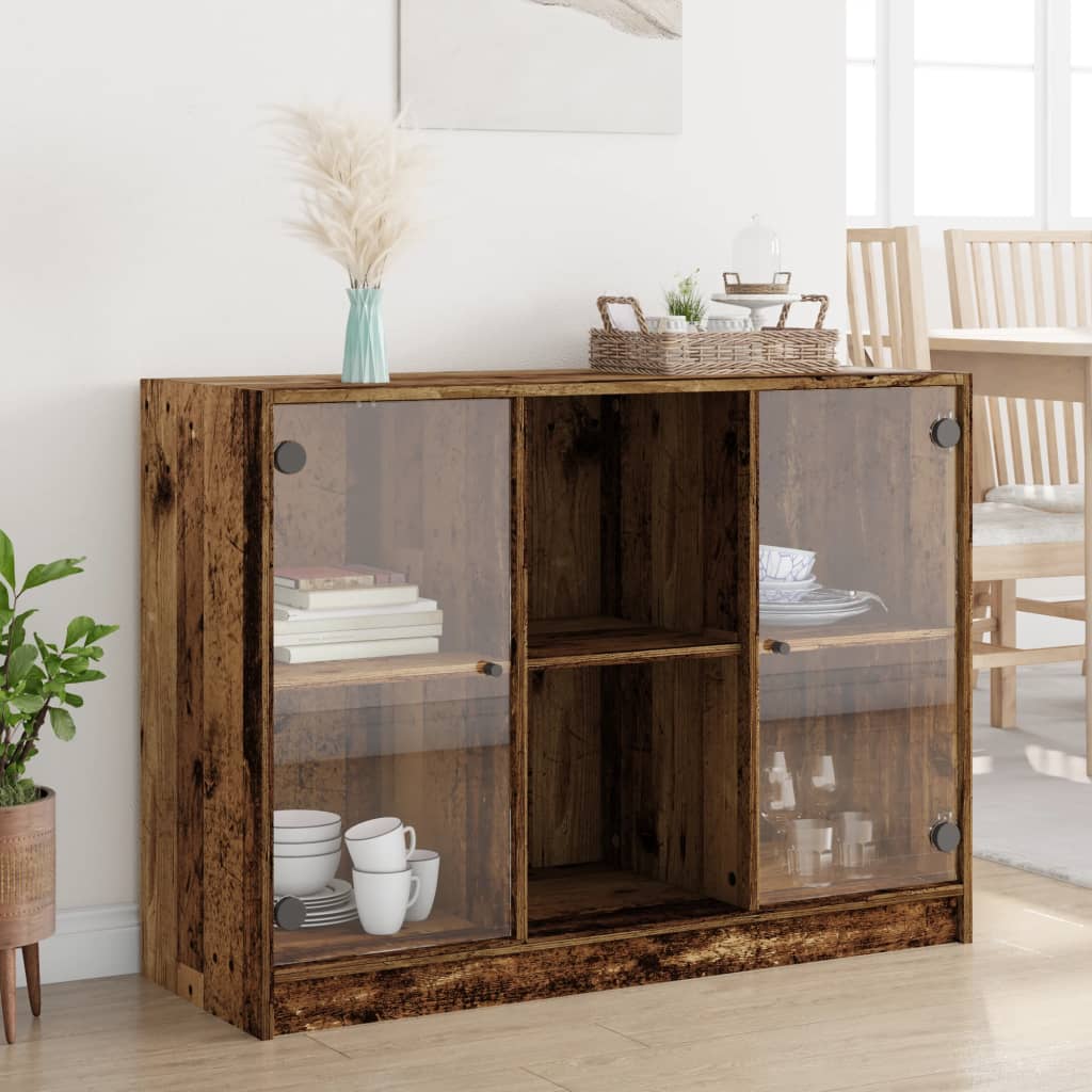 vidaXL Dulap, lemn învechit, 102x37x75,5 cm, lemn prelucrat vidaXL Dulap, lemn învechit, 102x37x75,5 cm, lemn prelucrat