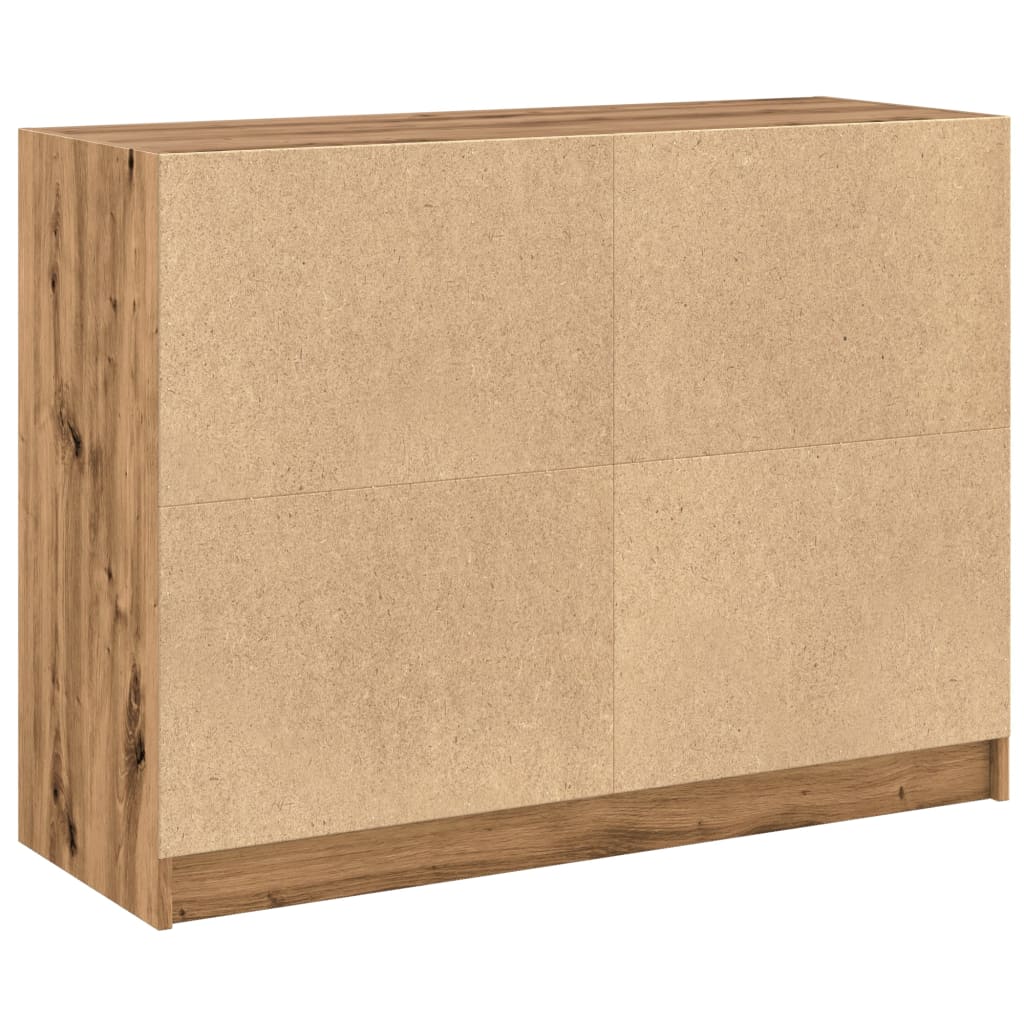 vidaXL Dulap, stejar artizanal, 102x37x75,5 cm, lemn prelucrat