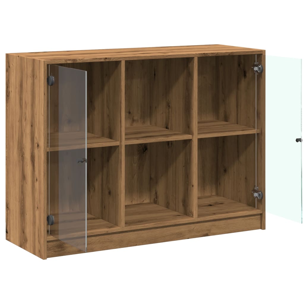 vidaXL Dulap, stejar artizanal, 102x37x75,5 cm, lemn prelucrat