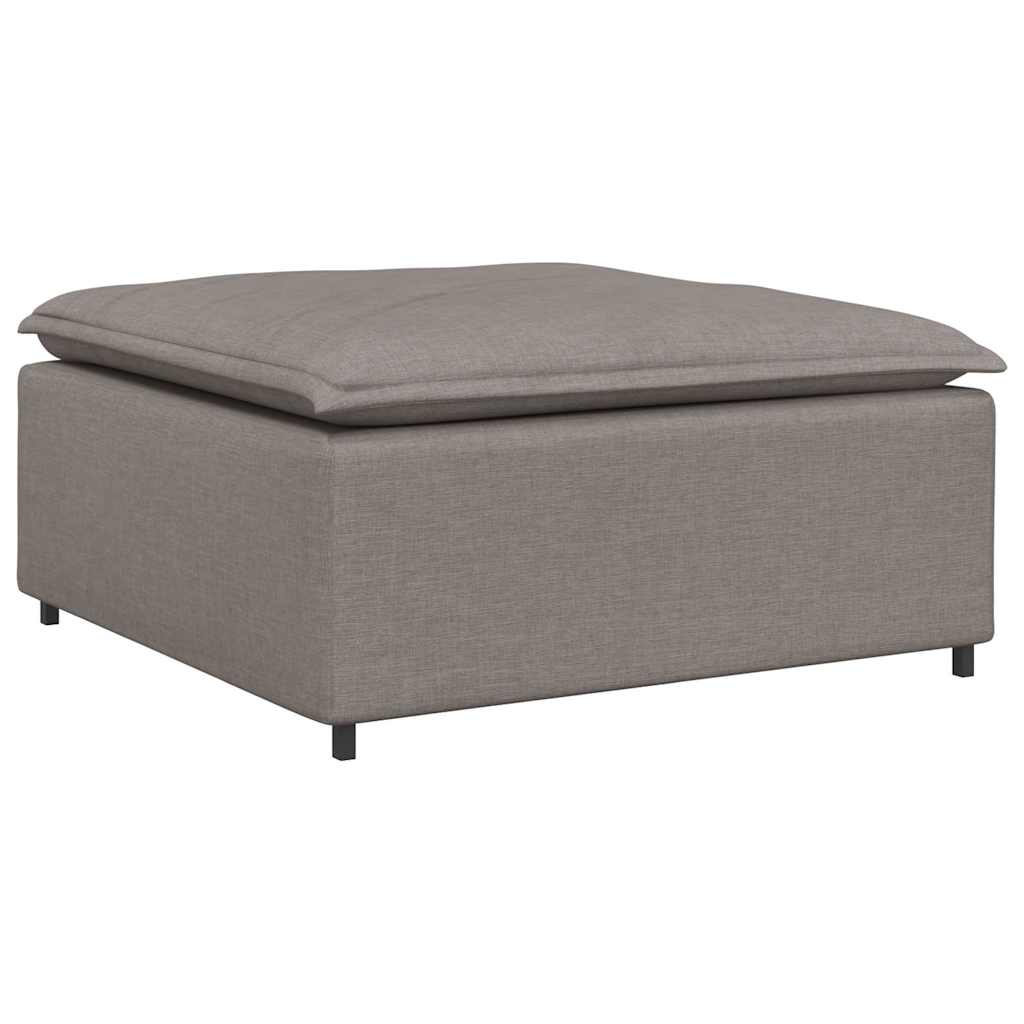 vidaXL Canapea modulară cu taburet și perne, gri taupe vidaXL Canapea modulară cu taburet și perne, gri taupe