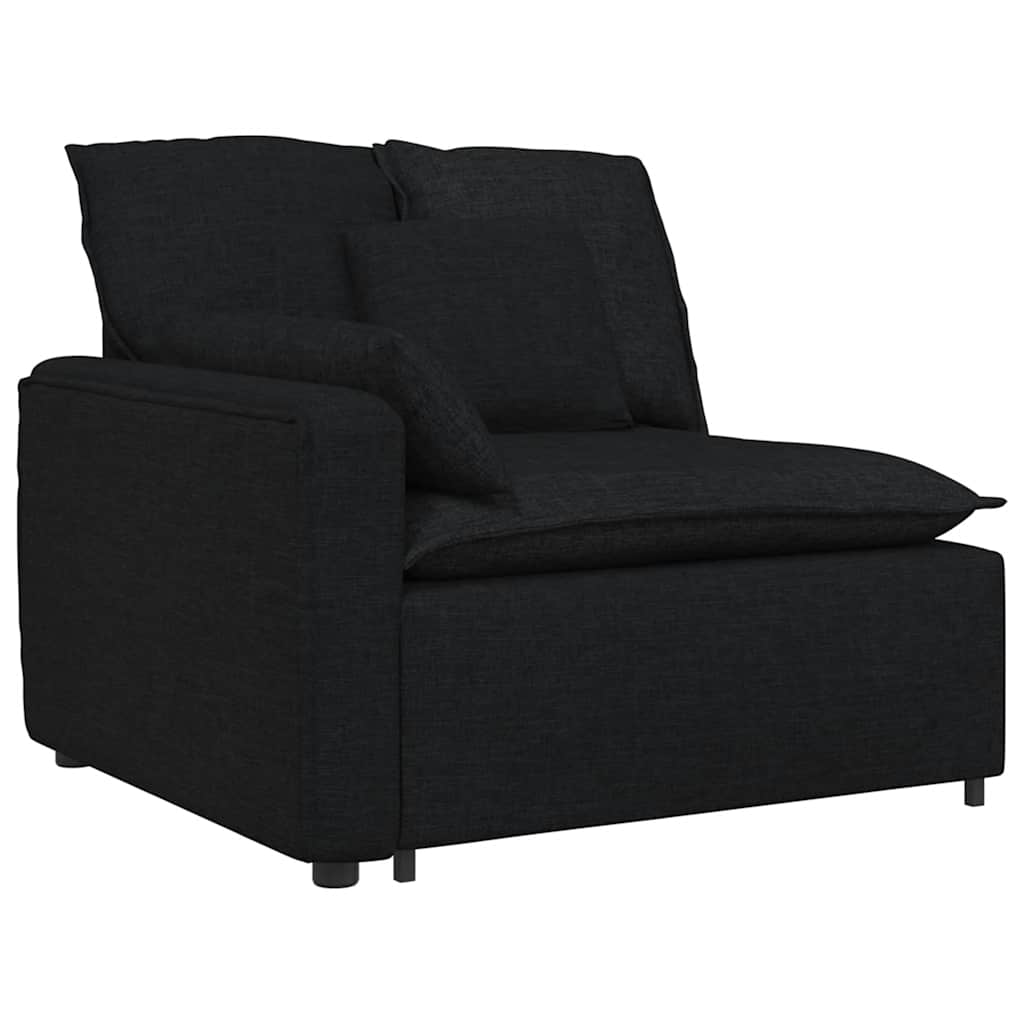 vidaXL Canapea modulară cu perne, negru vidaXL Canapea modulară cu perne, negru