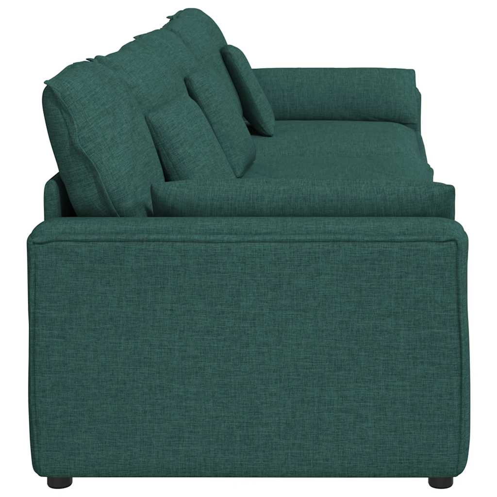 vidaXL Canapea modulară cu perne, verde închis vidaXL Canapea modulară cu perne, verde închis