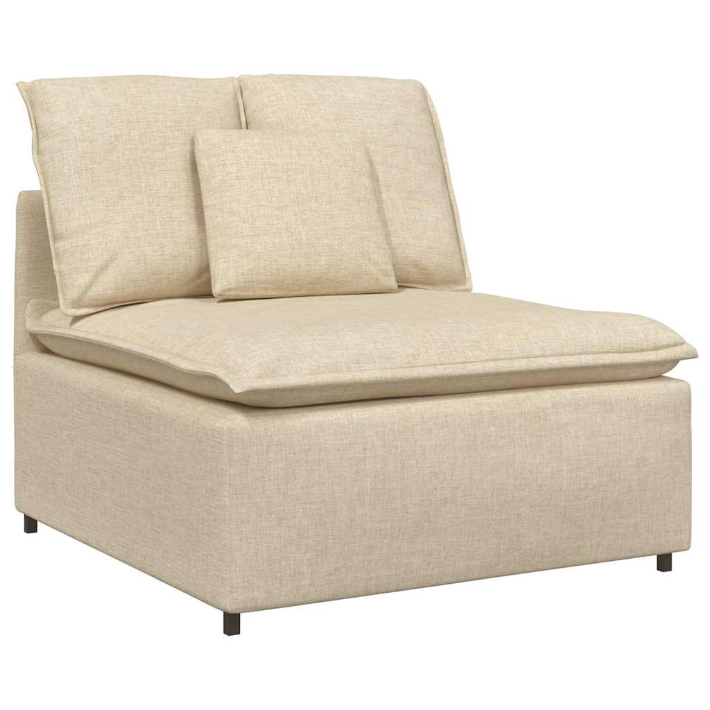 vidaXL Canapea modulară cu perne, crem vidaXL Canapea modulară cu perne, crem