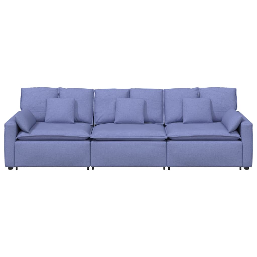 vidaXL Canapea modulară cu perne, albastru jeans vidaXL Canapea modulară cu perne, albastru jeans