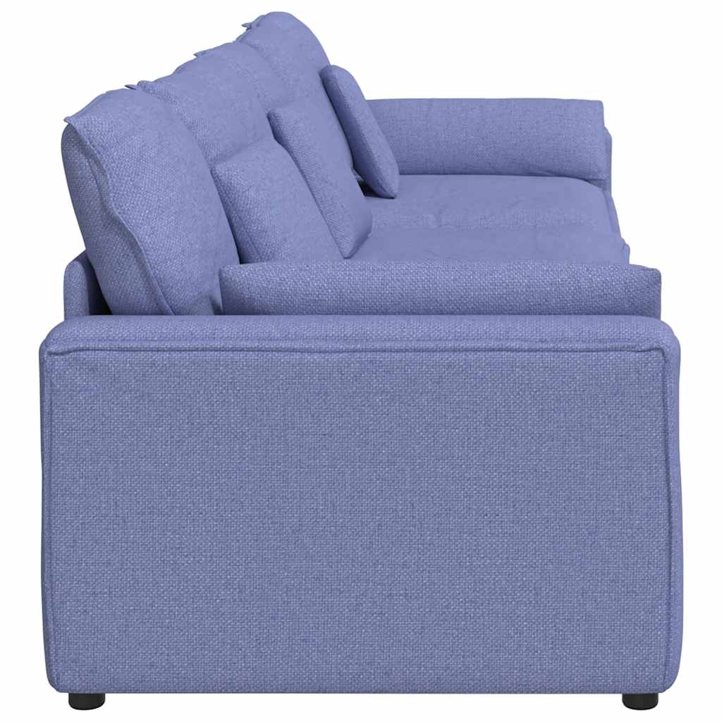 vidaXL Canapea modulară cu perne, albastru jeans vidaXL Canapea modulară cu perne, albastru jeans