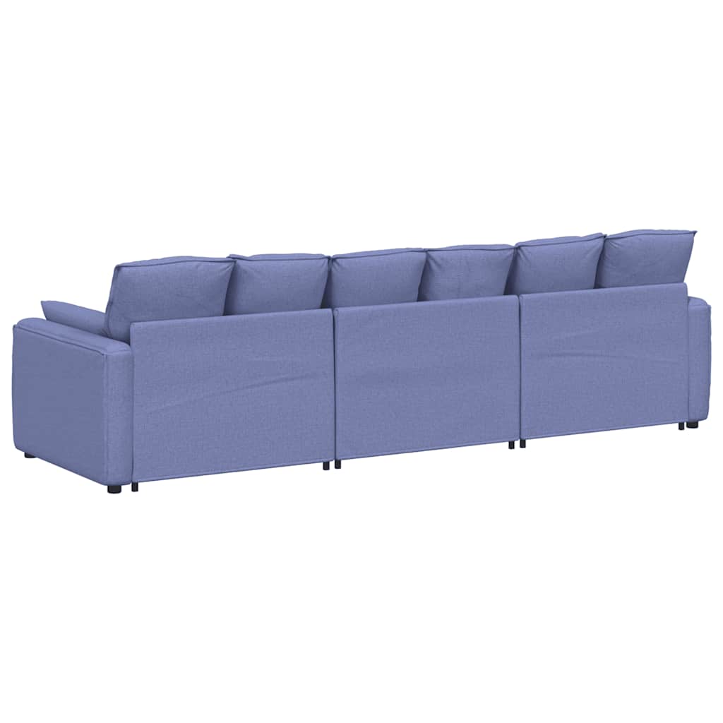 vidaXL Canapea modulară cu perne, albastru jeans vidaXL Canapea modulară cu perne, albastru jeans
