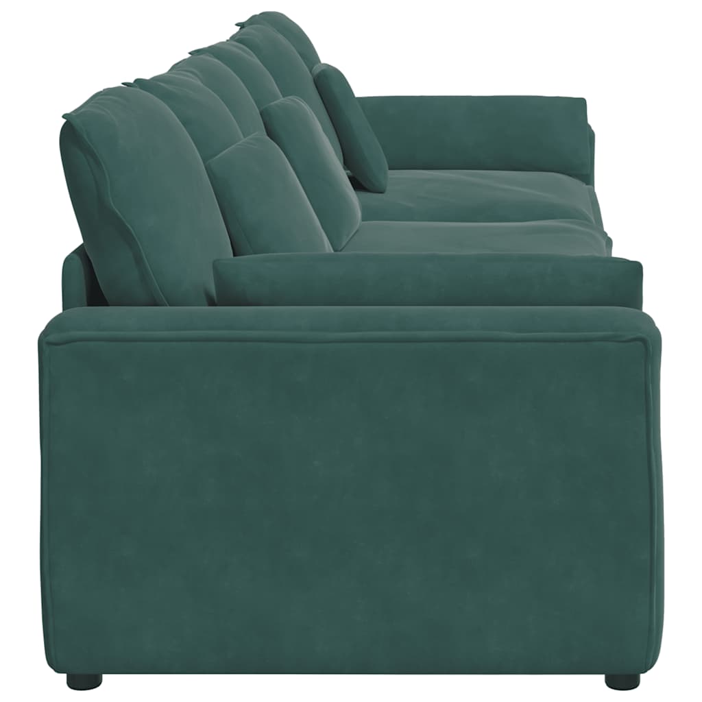 vidaXL Canapea modulară cu perne, verde închis vidaXL Canapea modulară cu perne, verde închis