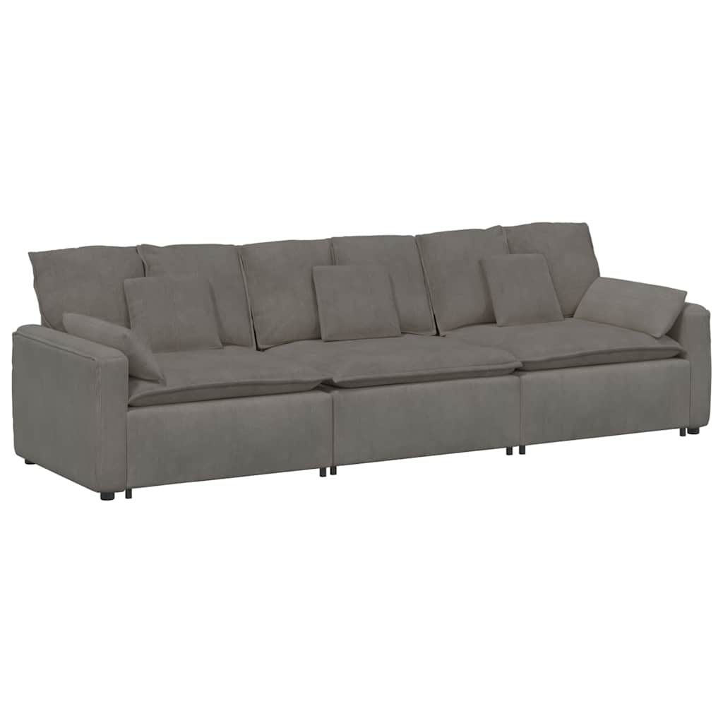vidaXL Canapea modulară cu perne, gri deschis vidaXL Canapea modulară cu perne, gri deschis