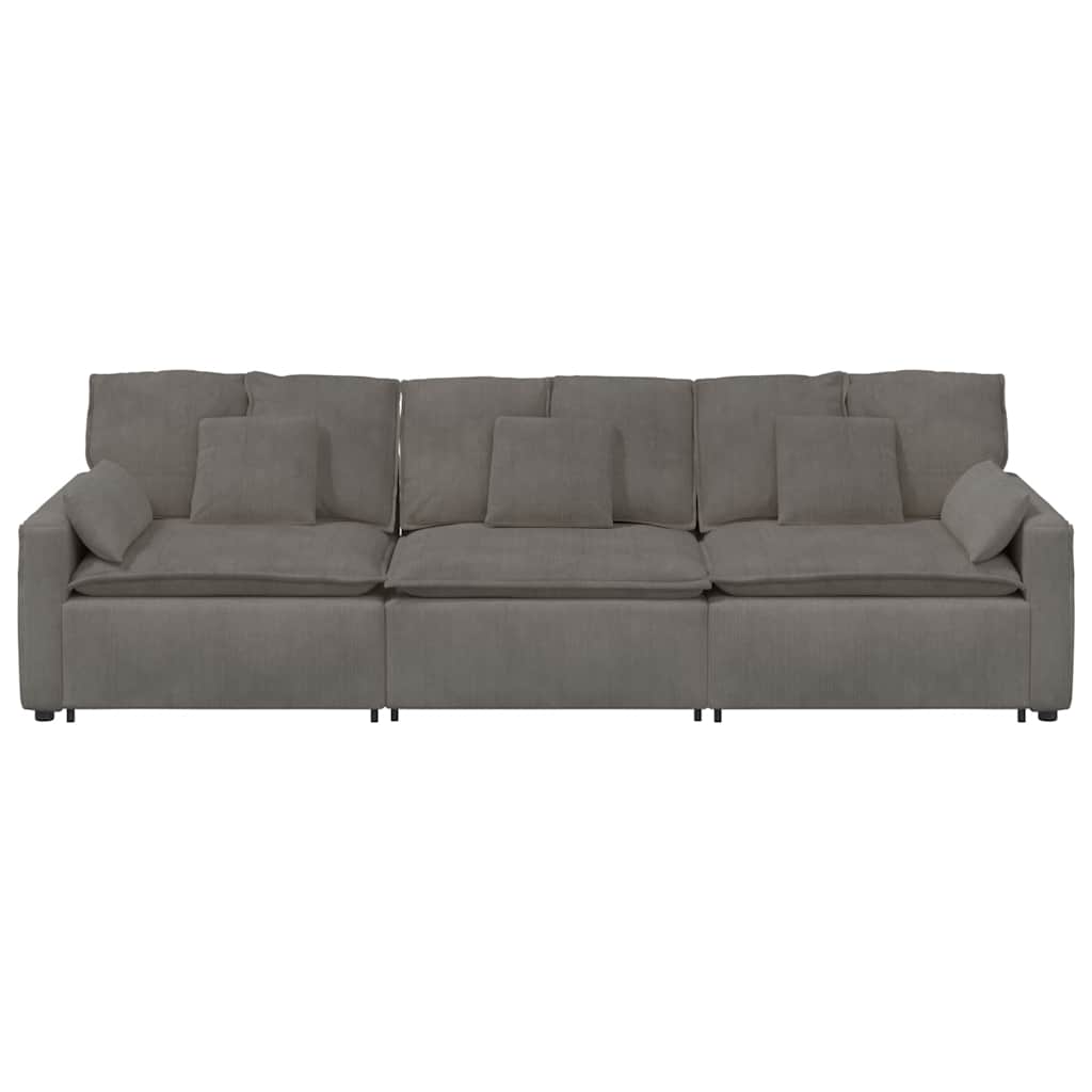 vidaXL Canapea modulară cu perne, gri deschis vidaXL Canapea modulară cu perne, gri deschis