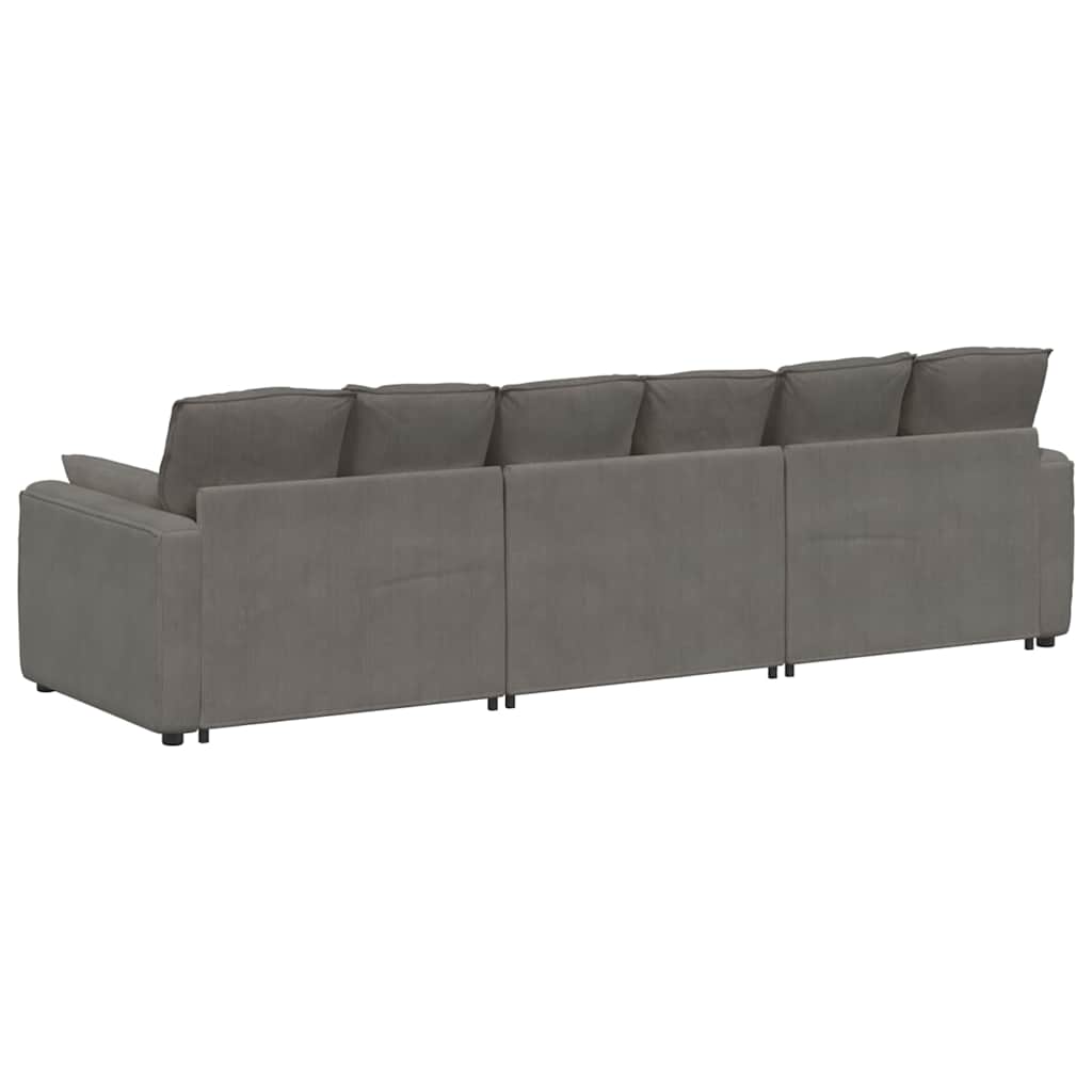 vidaXL Canapea modulară cu perne, gri deschis vidaXL Canapea modulară cu perne, gri deschis