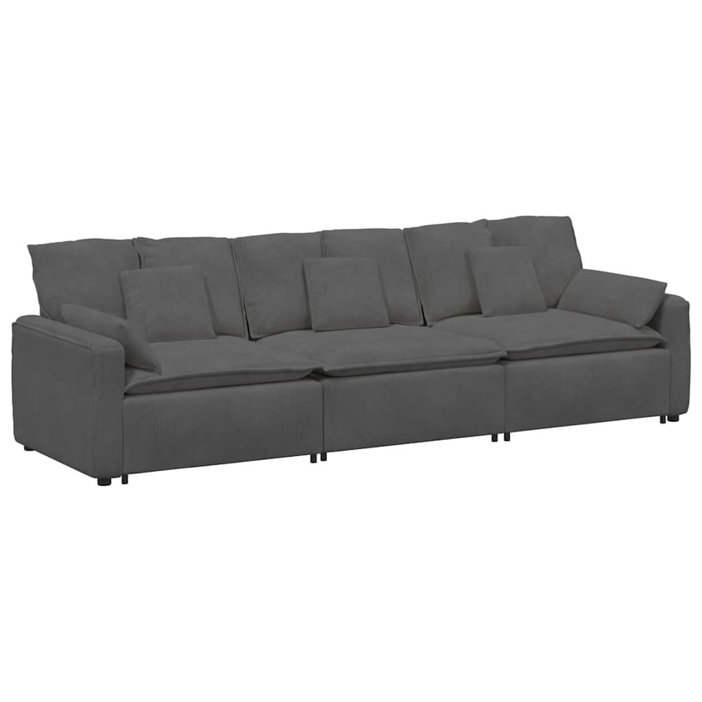 vidaXL Canapea modulară cu perne Gri închis vidaXL Canapea modulară cu perne Gri închis