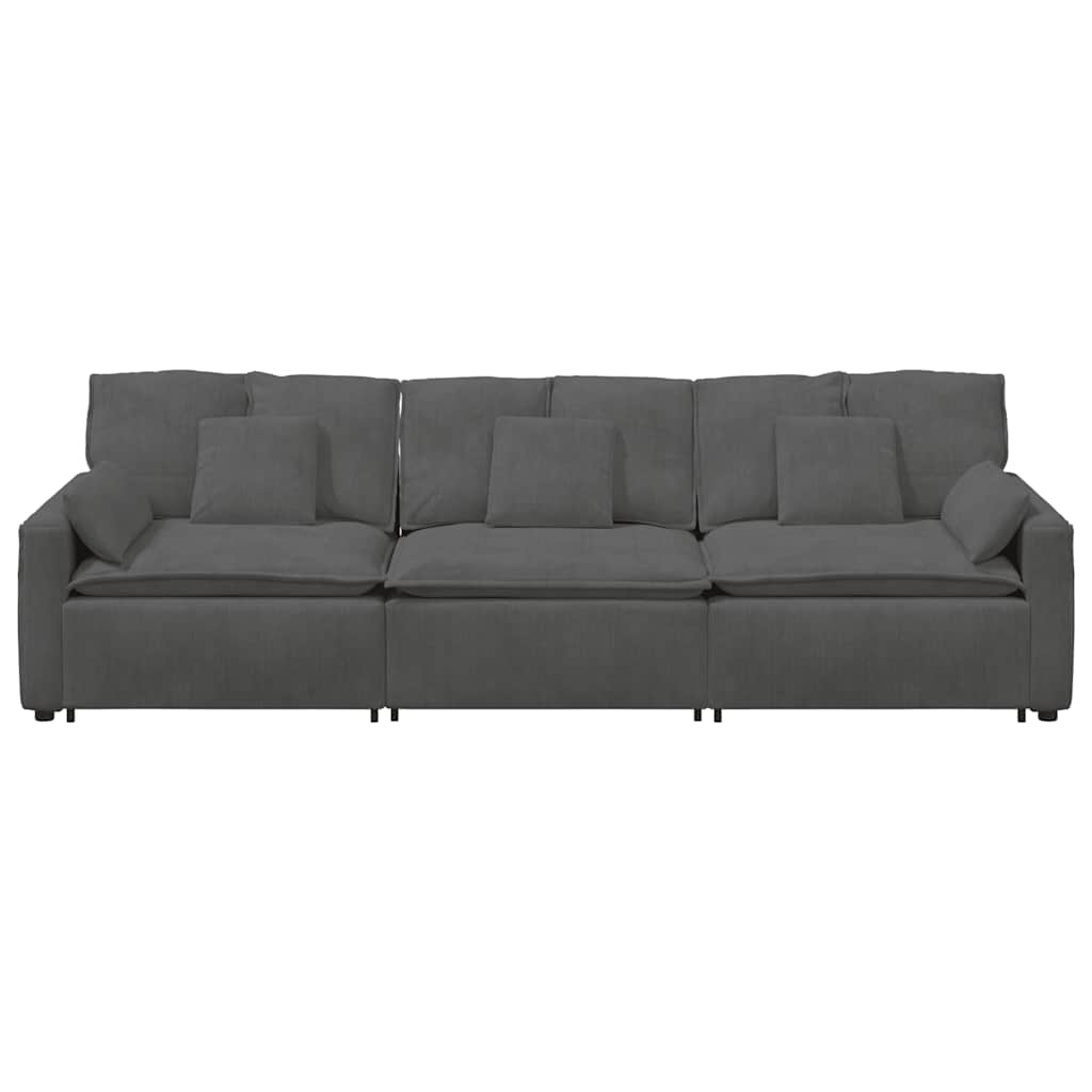 vidaXL Canapea modulară cu perne Gri închis vidaXL Canapea modulară cu perne Gri închis