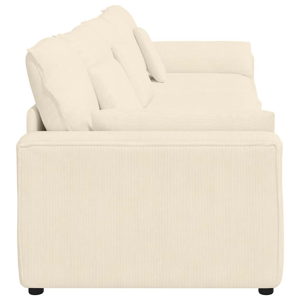 vidaXL Canapea modulară cu perne, crem vidaXL Canapea modulară cu perne, crem