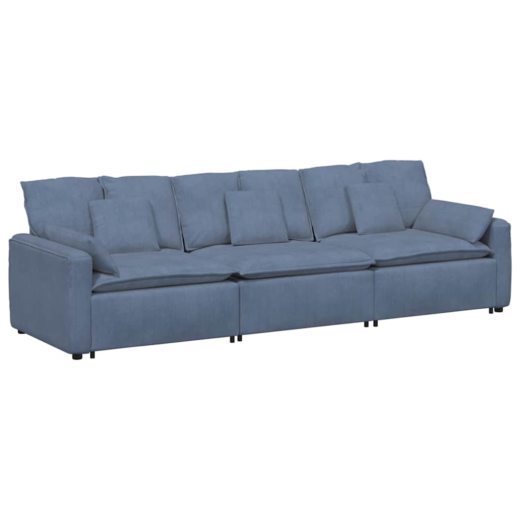 vidaXL Canapea modulară cu perne, albastru vidaXL Canapea modulară cu perne, albastru