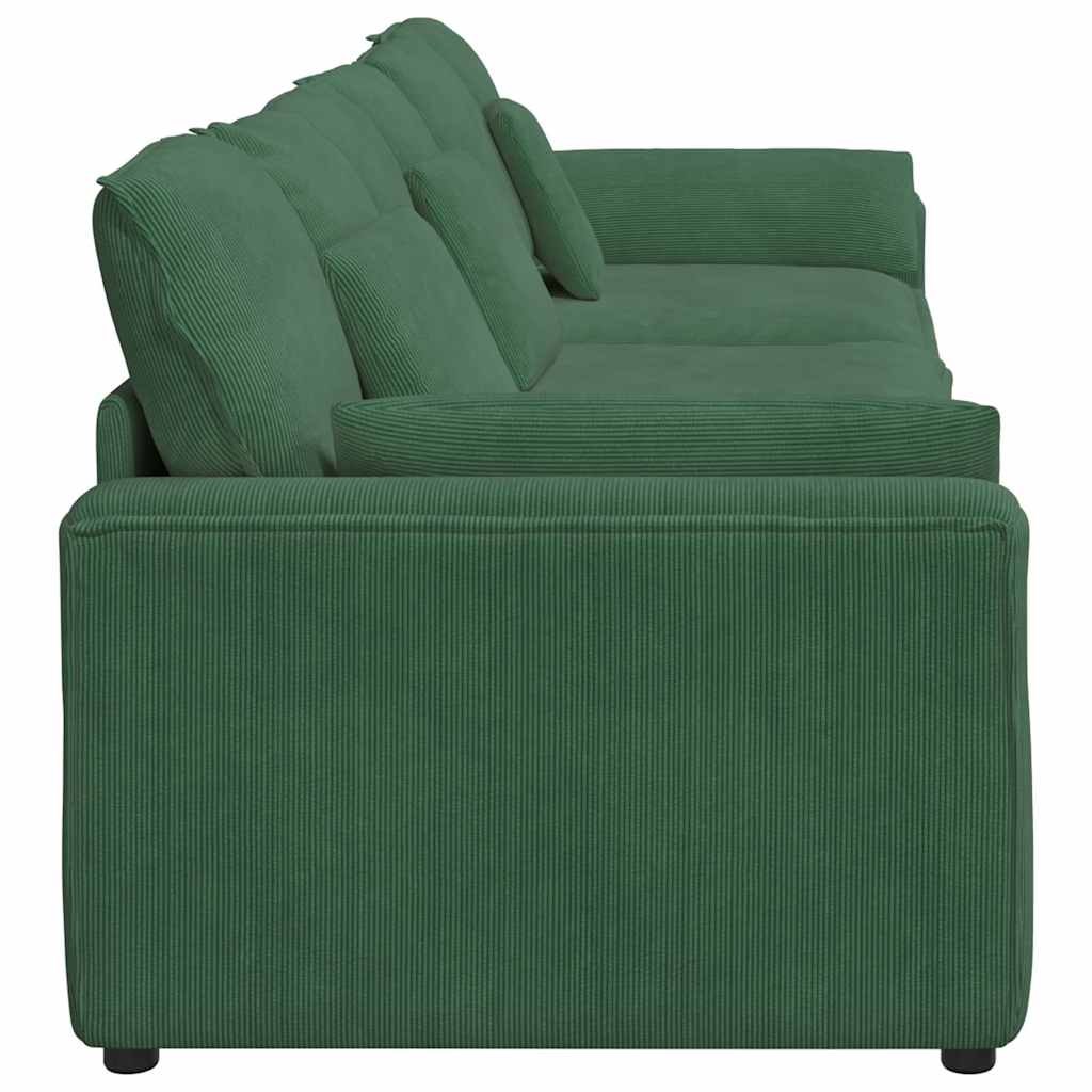 vidaXL Canapea modulară cu perne, verde închis