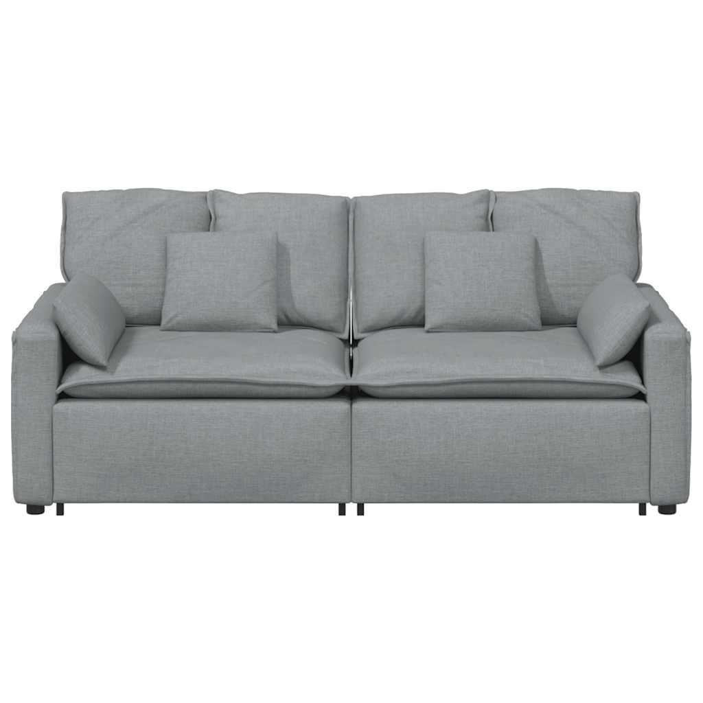 vidaXL Canapea modulară cu perne, gri deschis vidaXL Canapea modulară cu perne, gri deschis