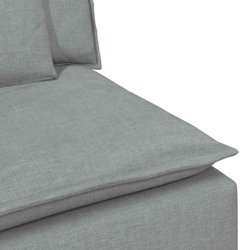 vidaXL Canapea modulară cu perne, gri deschis vidaXL Canapea modulară cu perne, gri deschis
