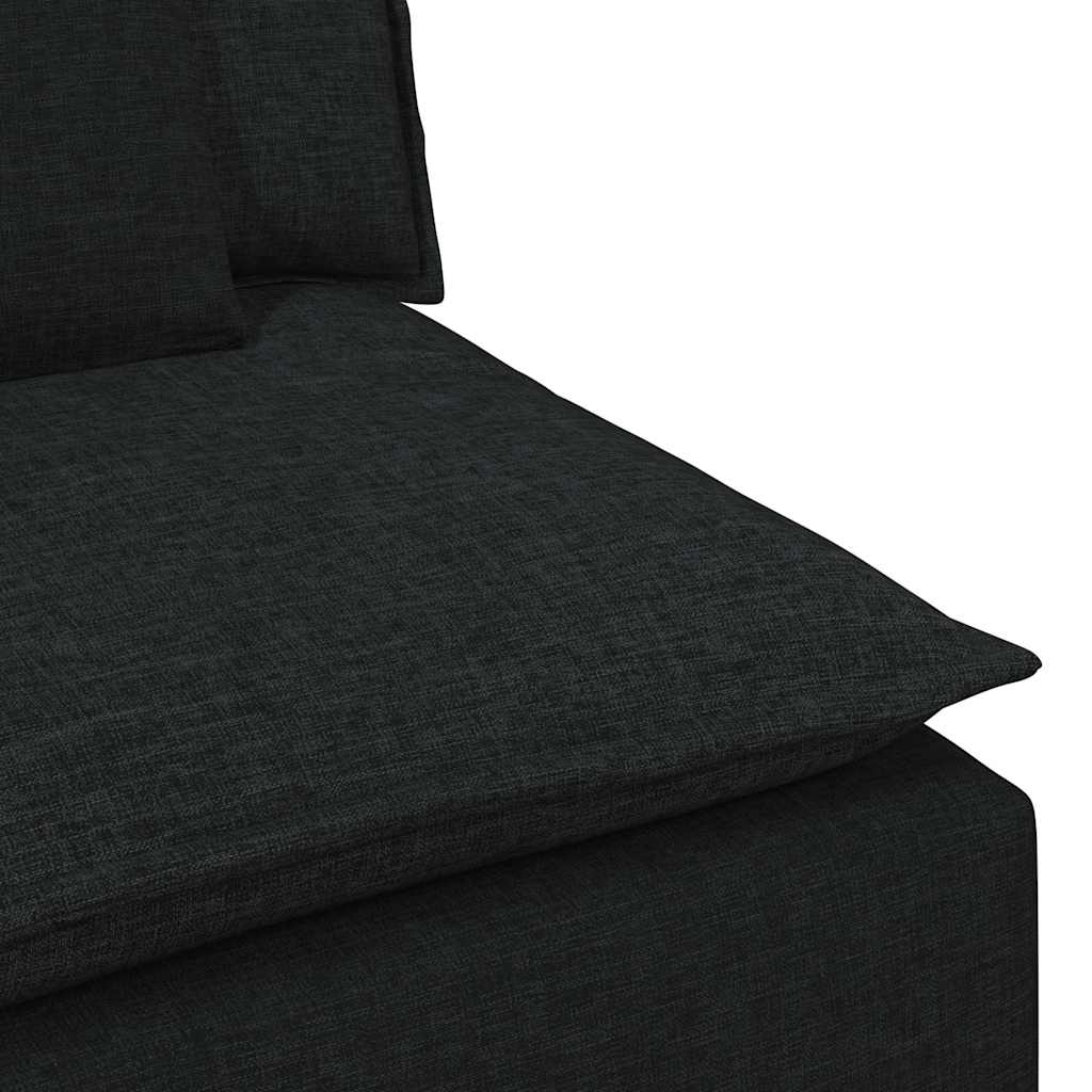 vidaXL Canapea modulară cu perne, negru vidaXL Canapea modulară cu perne, negru