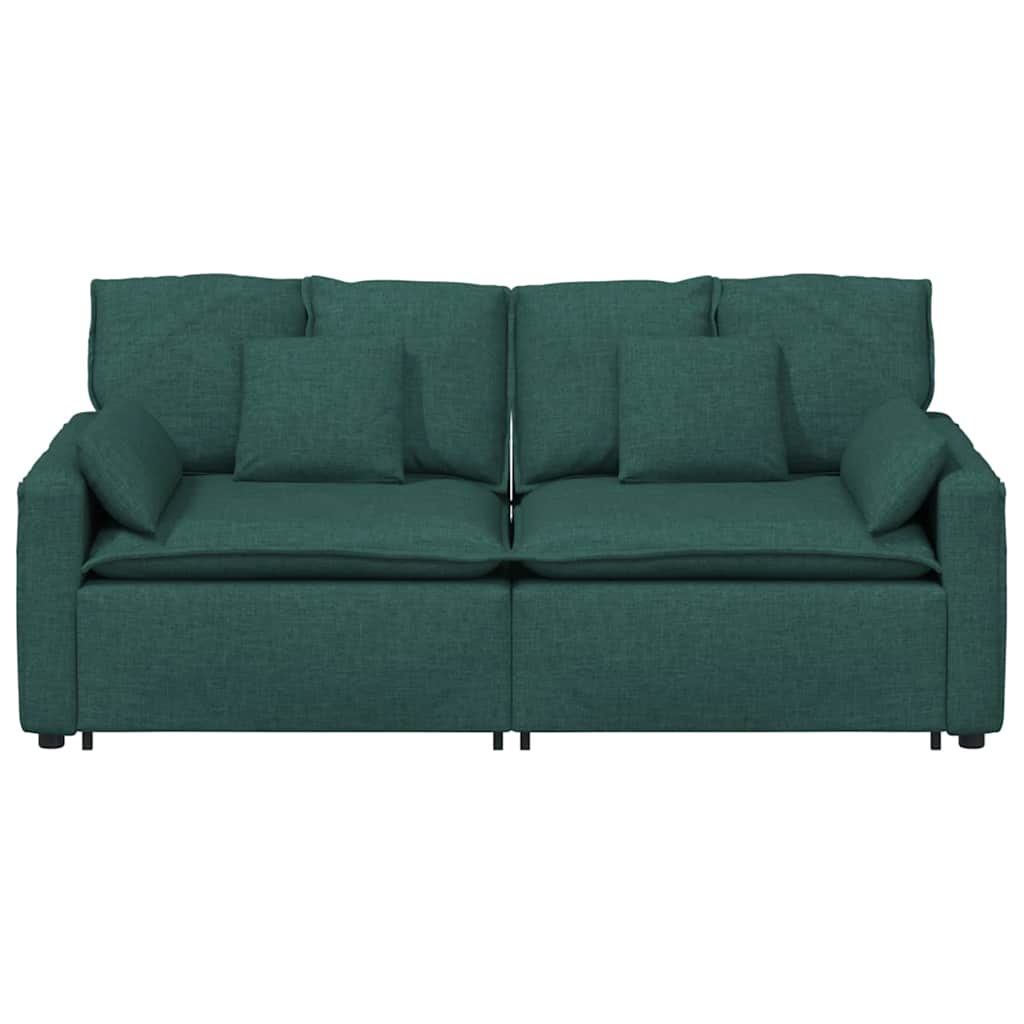 vidaXL Canapea modulară cu perne, verde închis vidaXL Canapea modulară cu perne, verde închis