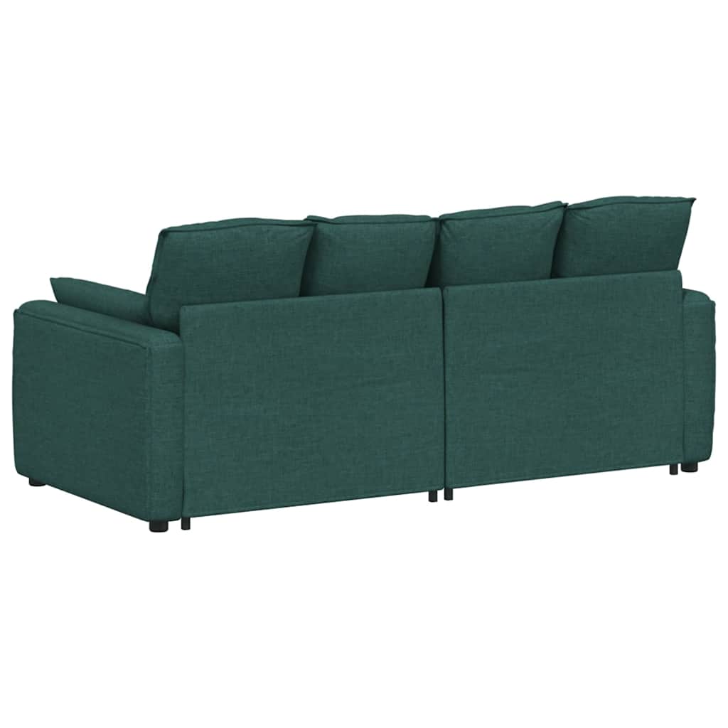vidaXL Canapea modulară cu perne, verde închis vidaXL Canapea modulară cu perne, verde închis