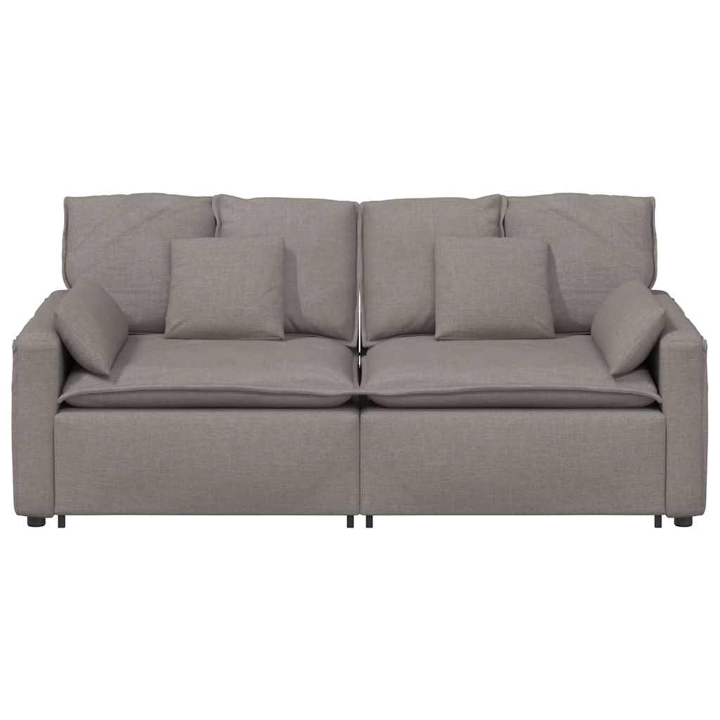 vidaXL Canapea modulară cu perne, gri taupe vidaXL Canapea modulară cu perne, gri taupe