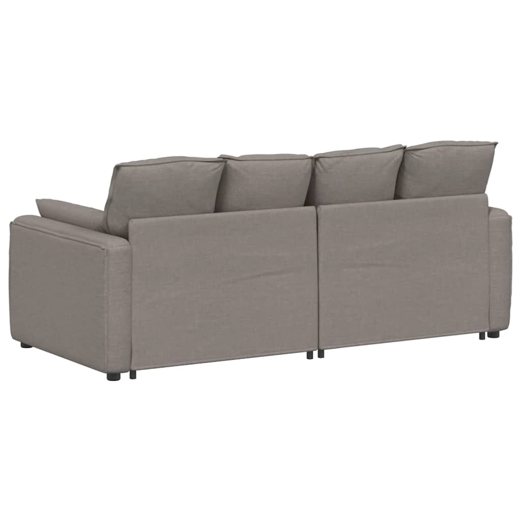 vidaXL Canapea modulară cu perne, gri taupe vidaXL Canapea modulară cu perne, gri taupe