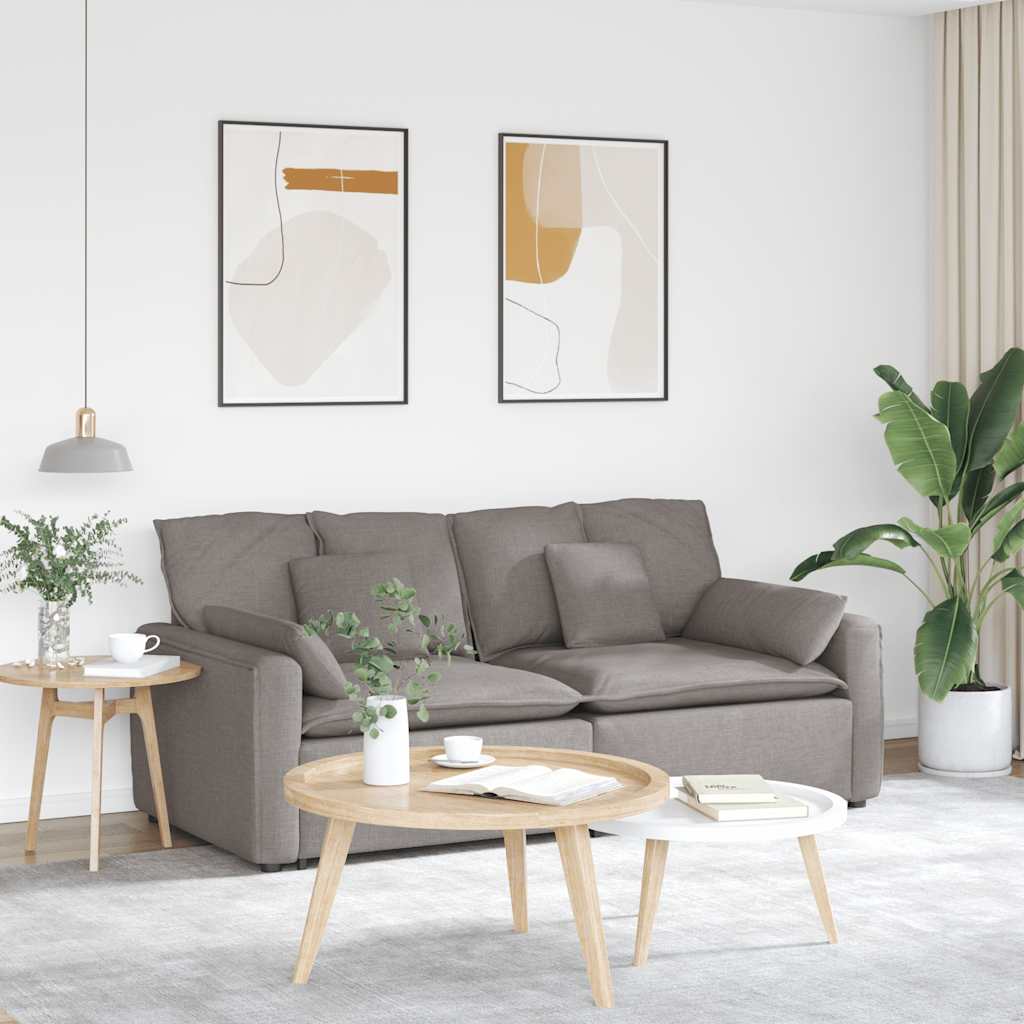 vidaXL Canapea modulară cu perne, gri taupe vidaXL Canapea modulară cu perne, gri taupe