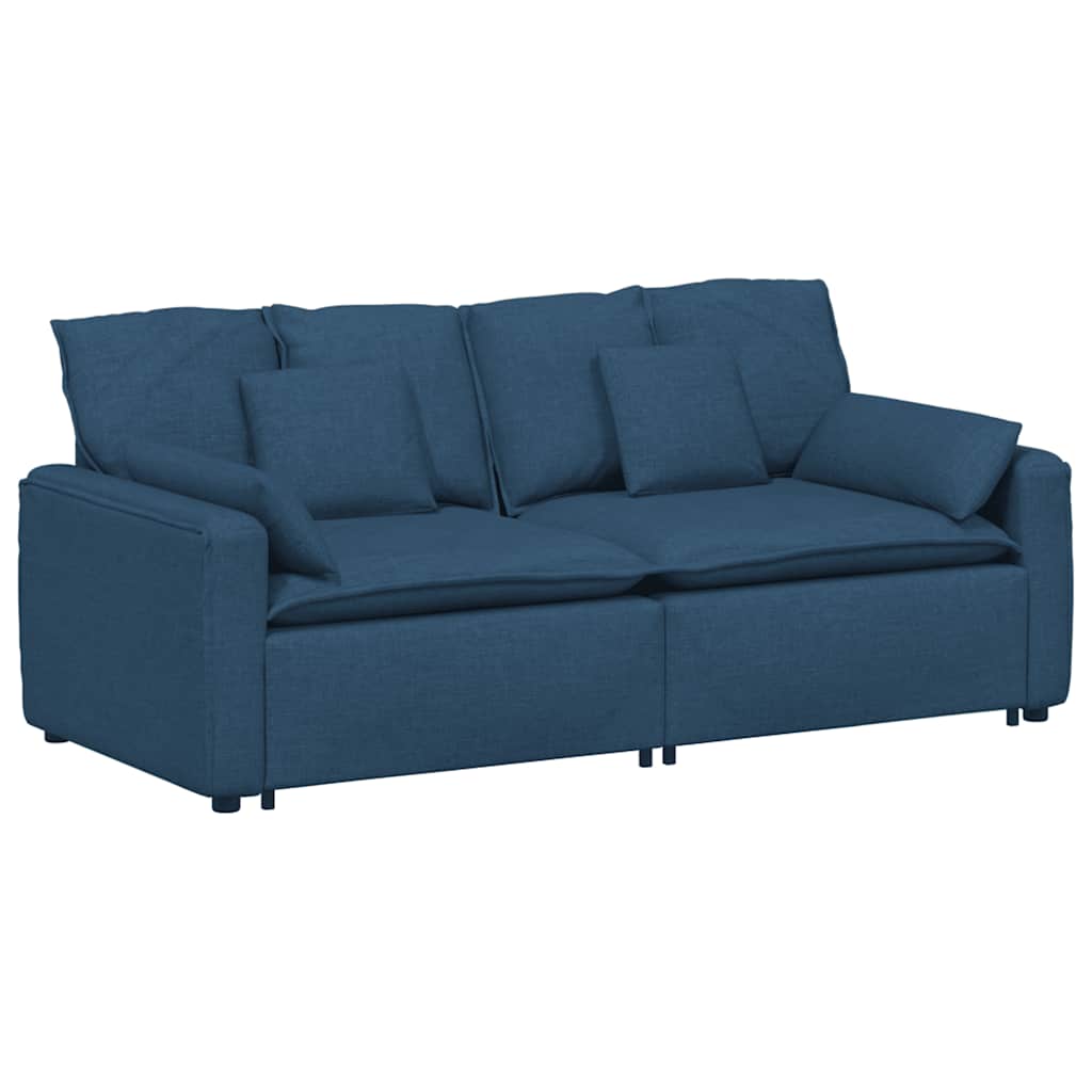 vidaXL Canapea modulară cu perne, albastru vidaXL Canapea modulară cu perne, albastru
