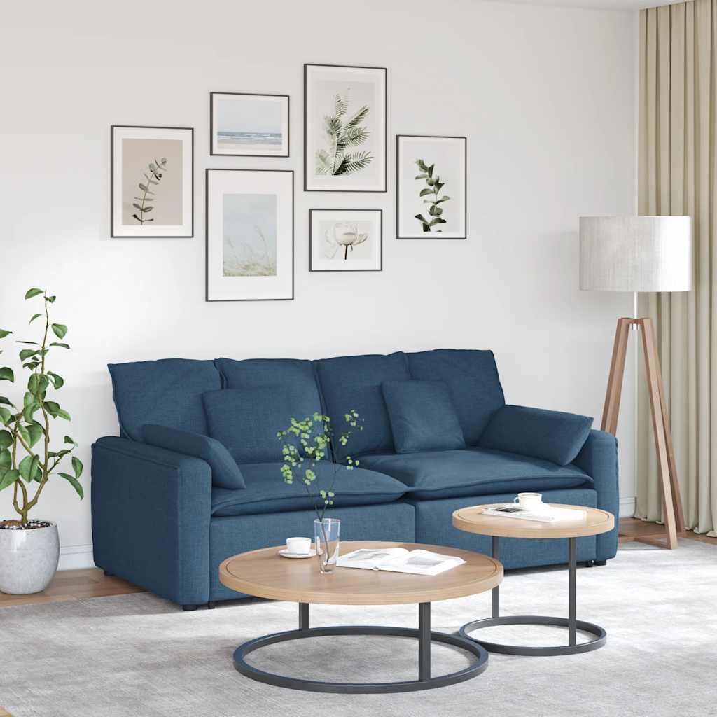 vidaXL Canapea modulară cu perne, albastru vidaXL Canapea modulară cu perne, albastru