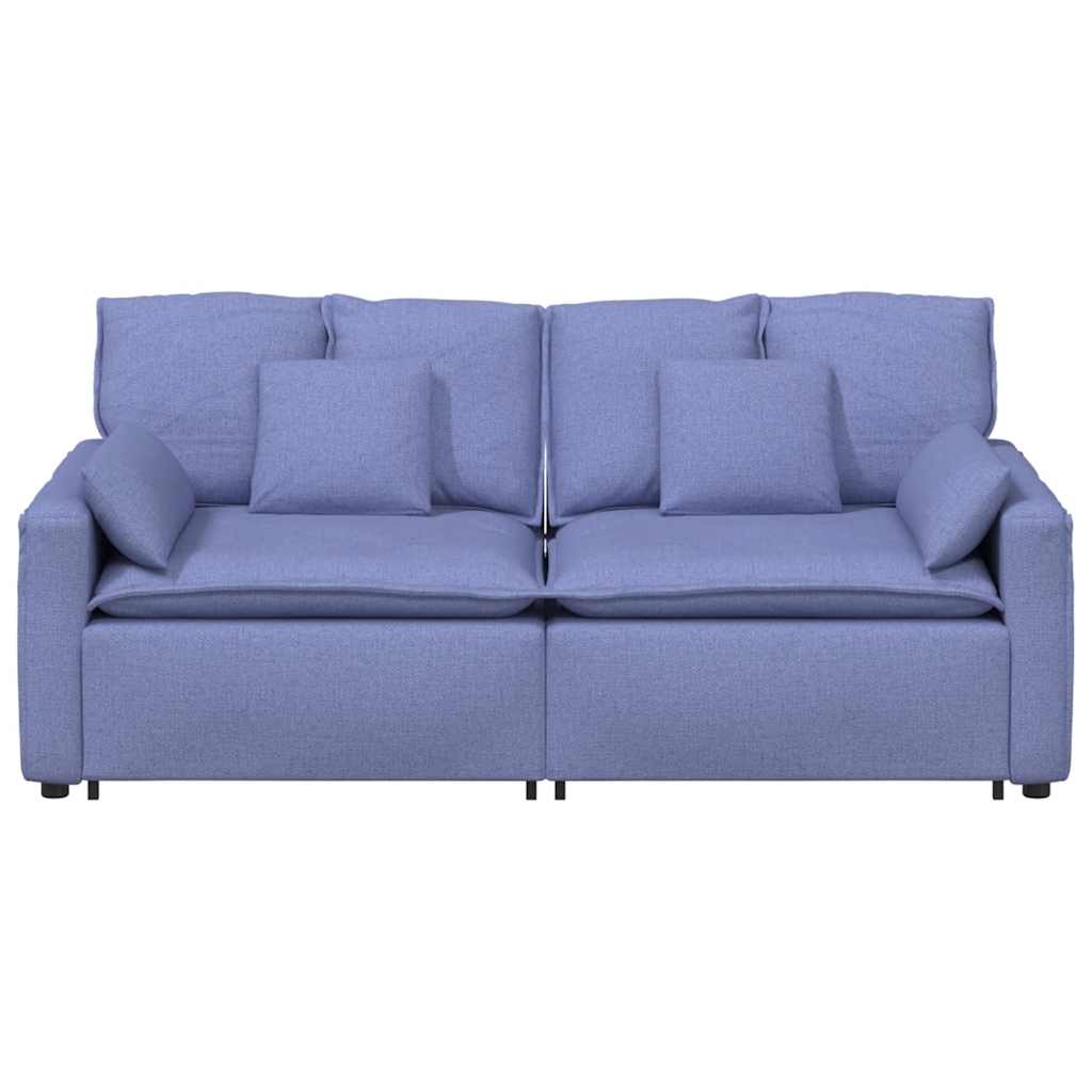 vidaXL Canapea modulară cu perne, albastru jeans vidaXL Canapea modulară cu perne, albastru jeans