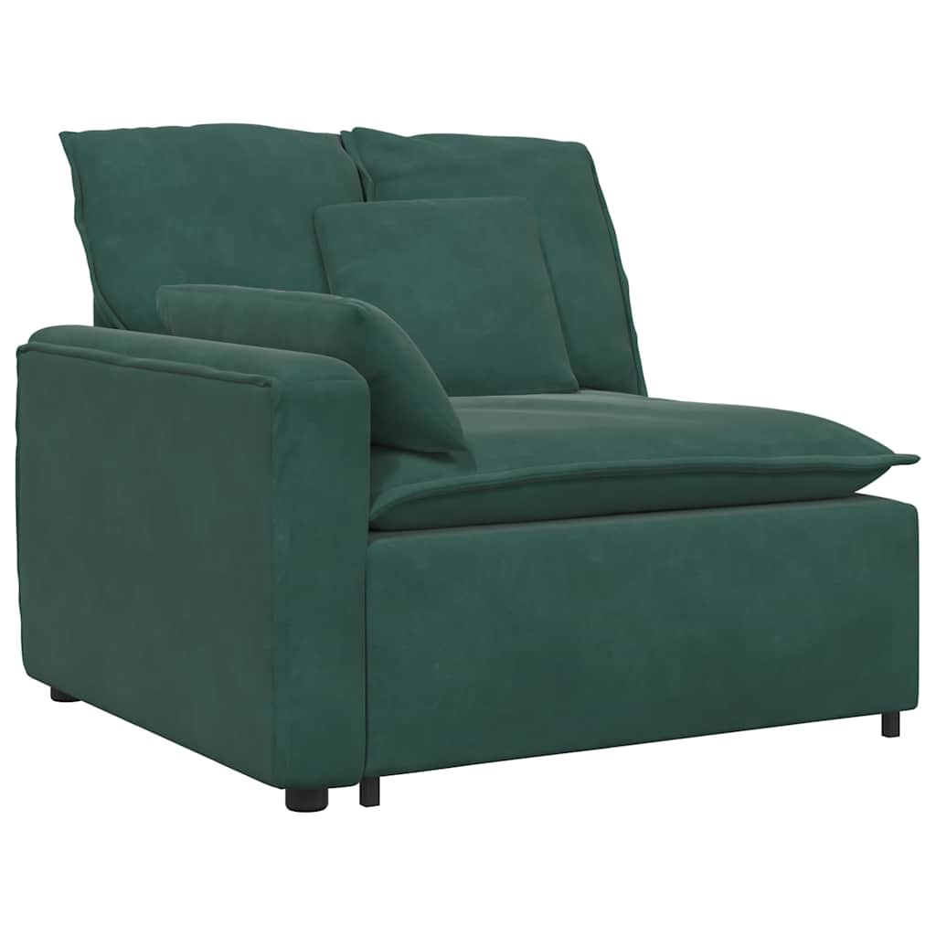 vidaXL Canapea modulară cu perne, verde închis vidaXL Canapea modulară cu perne, verde închis