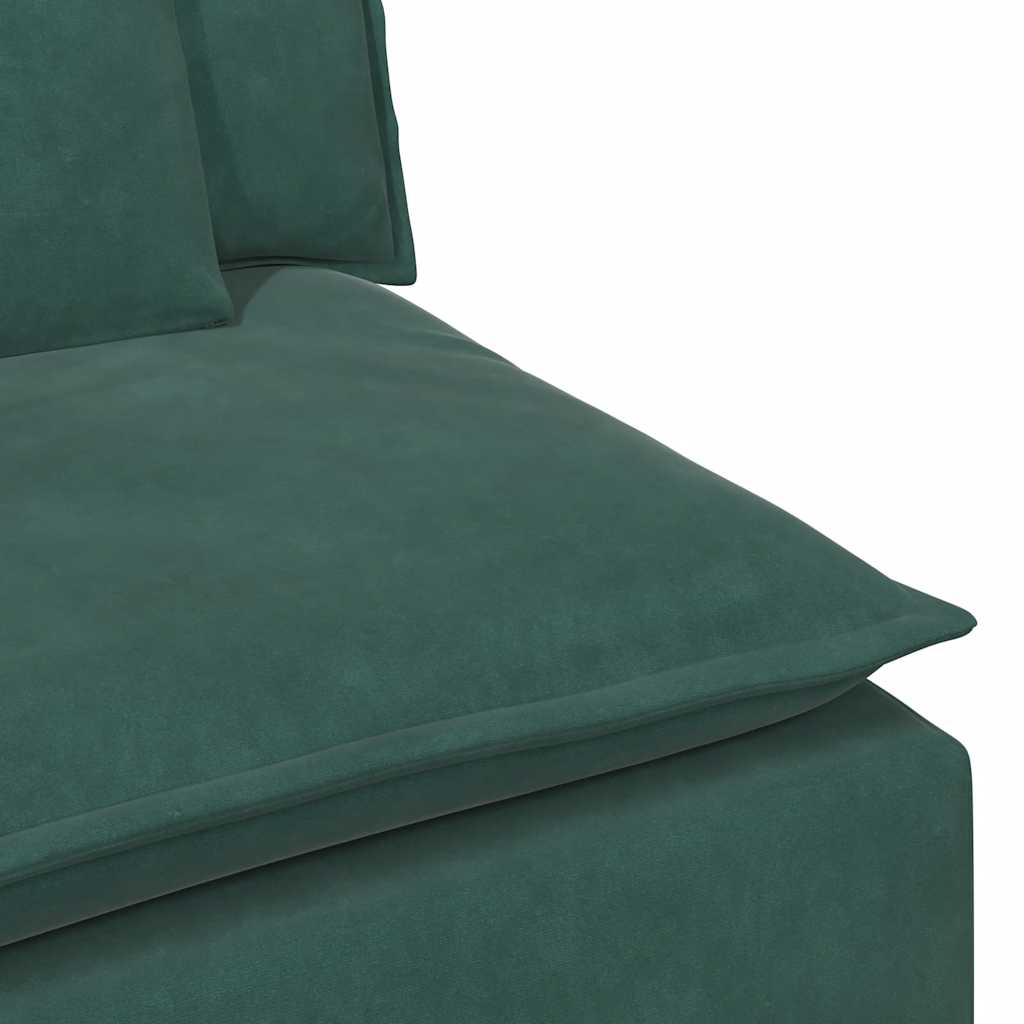 vidaXL Canapea modulară cu perne, verde închis vidaXL Canapea modulară cu perne, verde închis