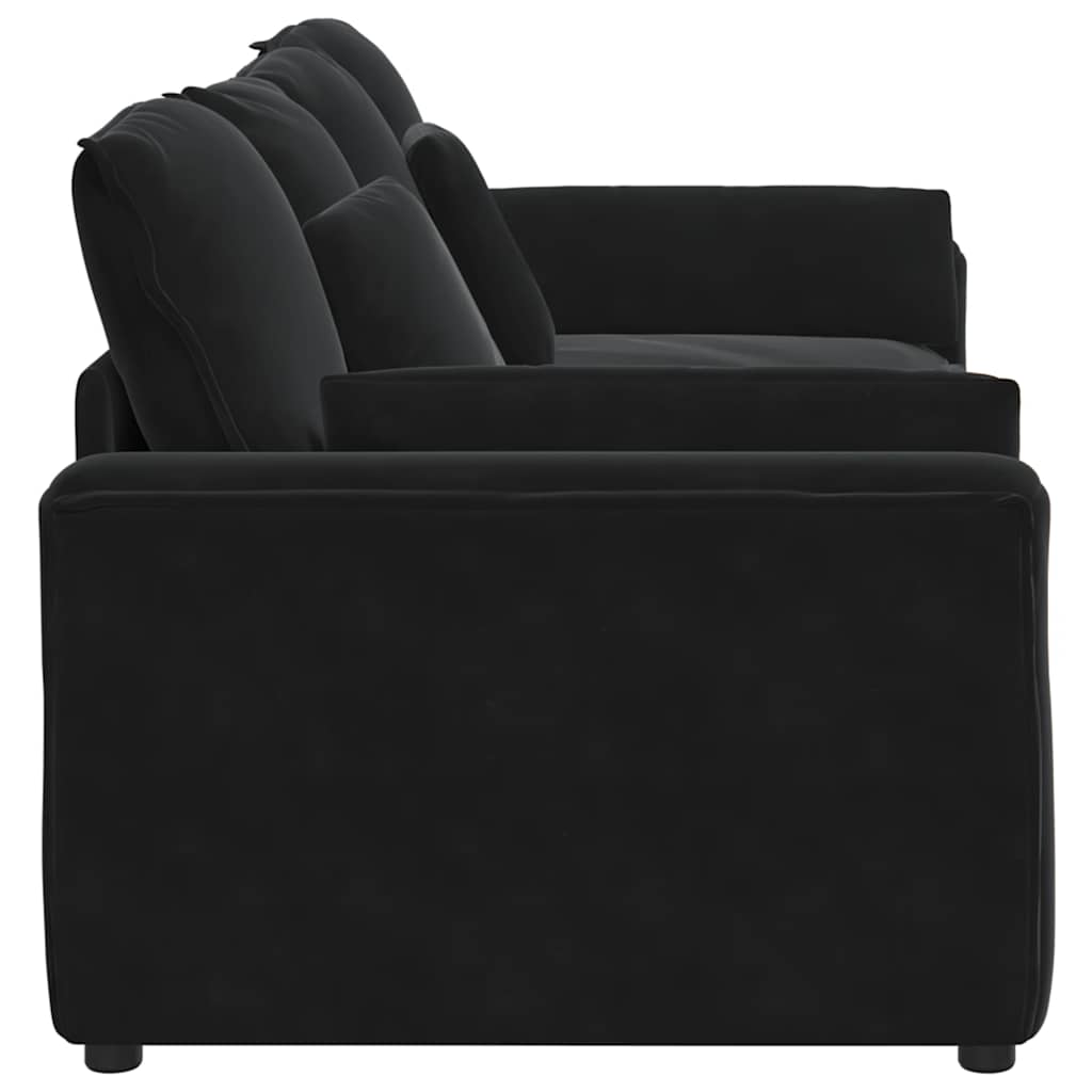 vidaXL Canapea modulară cu perne, negru vidaXL Canapea modulară cu perne, negru