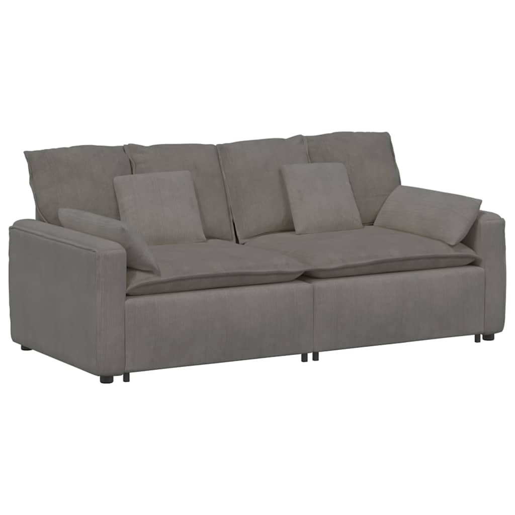 vidaXL Canapea modulară cu perne, gri deschis vidaXL Canapea modulară cu perne, gri deschis
