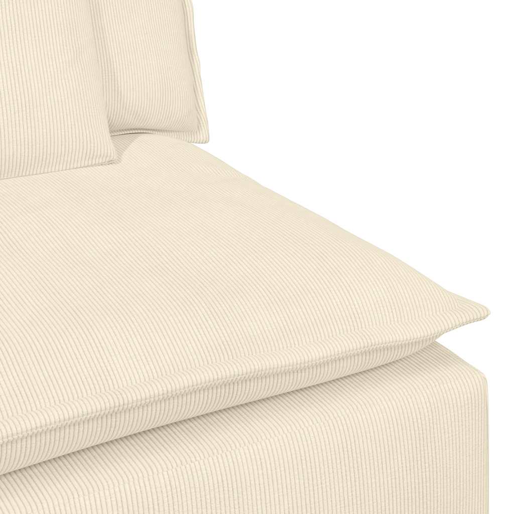 vidaXL Canapea modulară cu perne, crem vidaXL Canapea modulară cu perne, crem